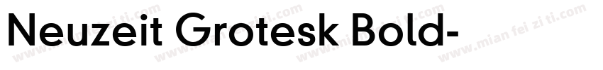 Neuzeit Grotesk Bold字体转换